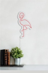 Decoratiune luminoasa LED de perete Flamingo Roz 42x23x2 cm