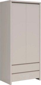 Dulap KASPIAN, casmir, PAL, cu 2 usi si 2 sertare, 90x56x201 cm