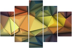 Tablou - Abstracție 3D poligonală (150x105 cm)