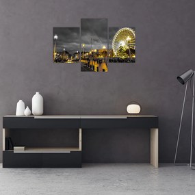 Tablou carusel în amurg (90x60 cm)