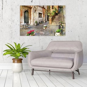 Tablou - Străzile vechi din Roma (90x60 cm)