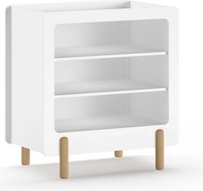 Comodă de copii albă cu masă de schimbat 88x95x57 cm Smile – Vipack