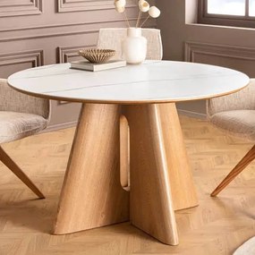 Masa rotunda cu blat ceramic ORGANIKO 120cm