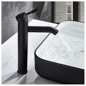 Baterie pentru lavoar GRAF, 30,5 cm, neagră - REA-B8665