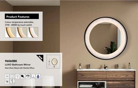 Oglinda cu iluminat pentru baie cu protectie IP44 Luxo LED, 80cm