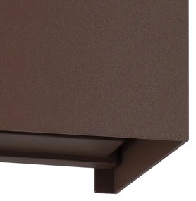 Aplică LED de exterior Eglo 901066 CALPINO 2xLED/2,8W/230V IP54 maro