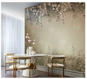 Tapet Trailing Magnolia, Burnished Gold Luxury Floral, 1838 Wallcoverings, 6.5mp / rola