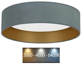 Plafonieră LED Brilagi VELVET LED/24W/230V 3000/4000/6400K verde-mentă/auriu