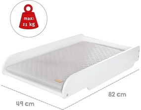 Masă de înfășat albă Style – Roba