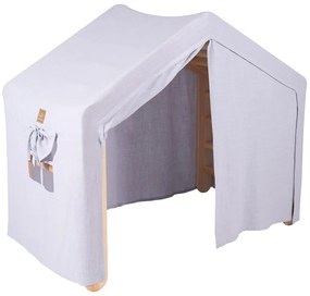 Triunghi Pikler de cățărat albastru deschis/în culoare naturală din lemn de pin 112x61x94 cm Montessori – Meowbaby