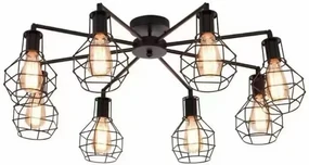 Lustra rustica ESN8779-8F, 8 socluri