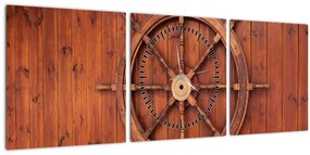 Tablou cu cârmă (cu ceas) (90x30 cm)