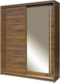 Dulap EFFECT, stejar columbia, PAL melaminat, cu 2 usi, 175x59x215 cm
