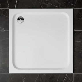 Cada pentru dus din acril Rea Belmond White 90x90