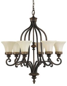 Lustră pe lanț DRAWING Feiss FE-DRAWING-ROOM6 ROOM 6xE27/60W/230V