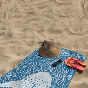 Prosop de plajă albastru 90x180 cm Shark – DecoKing