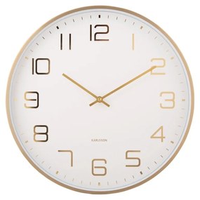 Karlsson 5973WH ceas de perete design alb,diametru 40 cm
