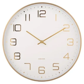 Karlsson 5973WH ceas de perete design alb,diametru 40 cm
