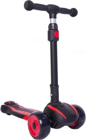 Trotineta copii cu roti luminoase din silicon NOVOKIDS™ Bumble , cu melodii si lumini, 3 roti,pliabila, maner reglabil pe inaltime,maxim 50 kg,
