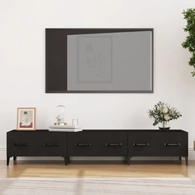 vidaXL Comodă TV, negru, 150x34,5x30 cm, lemn prelucrat