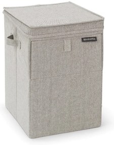 Cutie de rufe stivuibila Brabantia 1000827, 35 L, Deschidere frontala, Capac larg, Pliabil, Gri