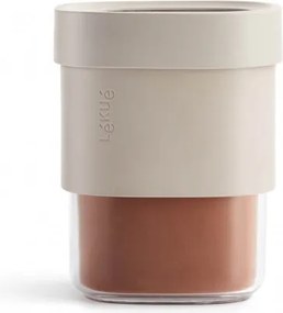 Recipient depozitare cu atasament pentru suplimentar Lekue Beige 1010216, 600-850 ml, -15/+80 °C, Polipropilena, Bej