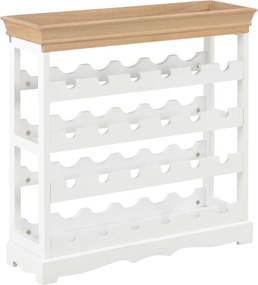 vidaXL Dulap de vinuri, alb, 70 x 22,5 x 70,5 cm, MDF