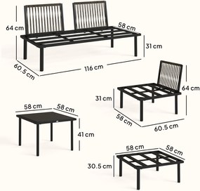 Outsunny canapele metalice | Aosom Romania