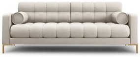 Canapea Bali 3 locuri stofa/picioare gold L177 cm
