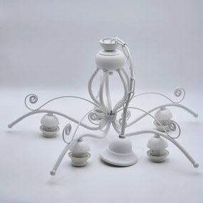 Lustră pe lanț RETRO II 5xE27/60W/230V alb