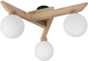 Lustră aplicată ANTONIO 3xG9/5W/230V stejar/alb