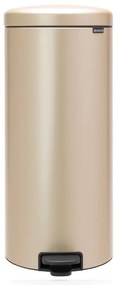 Cos de gunoi cu pedala Brabantia NewIcon 1003209, 30 L, Inchidere lina, Baza antiderapanta, Auriu metalic