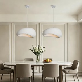BRILAGI - Lustră suspendată pe cablu WABI SABI 1xE27/60W/230V Ø 50 cm albă