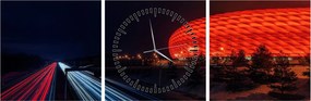 Tabloul cu autostrada (cu ceas) (90x30 cm)