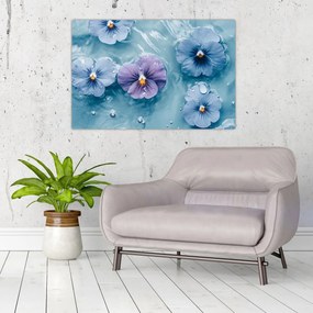Tablou - Violete în apă (90x60 cm)