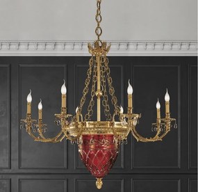 Candelabru LUX realizat manual cu cristale Scholer Edgard, 120cm