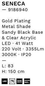 Lustra cu 5 pendule LED design modern Seneca