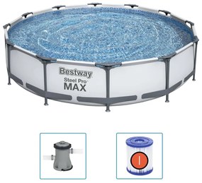 Bestway set de piscină steel pro max, 366 x 76 cm