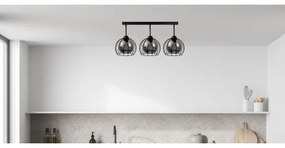 Lustră aplicată SOLO BLACK 3xE27/60W/230V