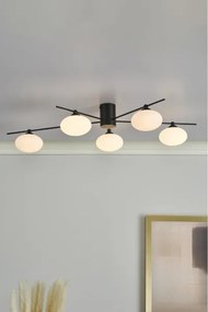 Där Lighting JAS5422 - Lustru aplicat JASPER 5xG9/25W/230V, negru