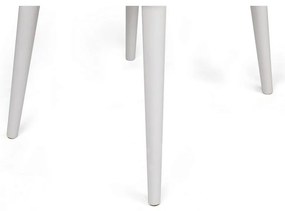 Set de scaune de sufragerie Alfa Cream and White, 2 buc.