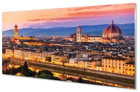Tablouri acrilice Italia Panorama noapte catedrală