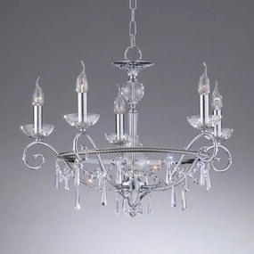 Lustra de LUX cristal Asfour fabricat manual diam.66cm Irina 2545/5 Bejorama