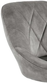 Scaun de bar H101 velvet gri