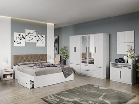 Set mobila dormitor complet Alb Levi C11