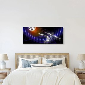 Tablou - Fotbaliști în săritură (120x50 cm)
