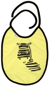 Bavetă impermeabilă Baby Nellys big Coaste, 24 x 23 cm - galben