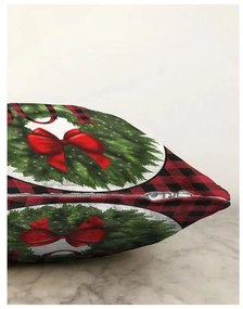 Față de pernă 43x43 cm cu model de Crăciun – Mila Home