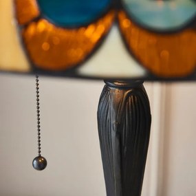 Endon 64163 - Lampă de masă Tiffany HECTOR, 2x E27/60W/230V, Ø 40 cm
