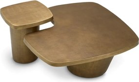 Set de 2 masute LUX, Aluminiu, Alama Vintage, Pierro, 119613 HZ